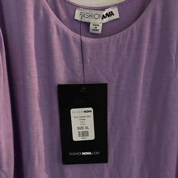 FashionNova Lilac Sleeveless Scoop Neck Dress - Picture 2 of 8